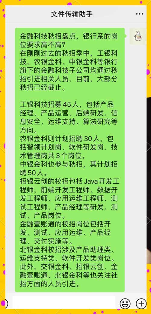 银行金融科技春招_软件公司项目部都有哪些职位_金融科技子公司研发中心布局