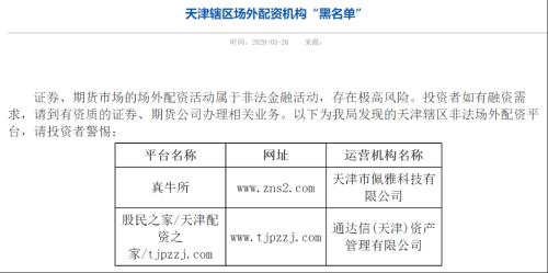 证监局密集提示场外配资风险_上海配资门户_场外配资机构黑名单