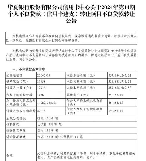 中国华夏银行信用卡中心_海徳公司债权收购_华夏银行信用卡债权转让