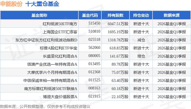 申能股份2026半年报：发电量降3.2% 资金流向解析