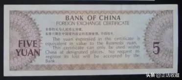 外汇券 特权货币 中国银行发行的外汇券_2026外汇券最新价格表